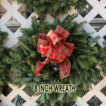 FRASER FIR WREATH WITH BOW 8 inch - 48 inch